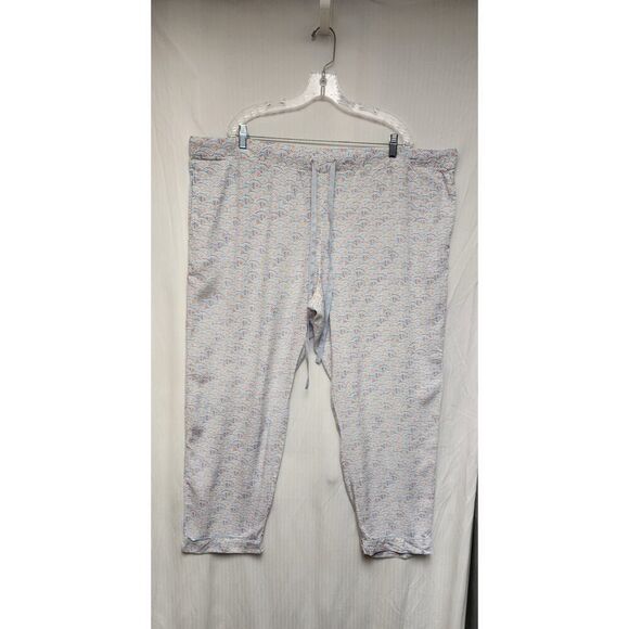 Gilligan & O'Malley Short Sleeve Sleepwear Pajama Pants Set Size 3X Blue/Red - Picture 4 of 10